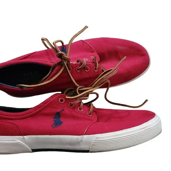 Ralph Lauren Shoes Polo Ralph Lauren Faxon Low Red Canvas
